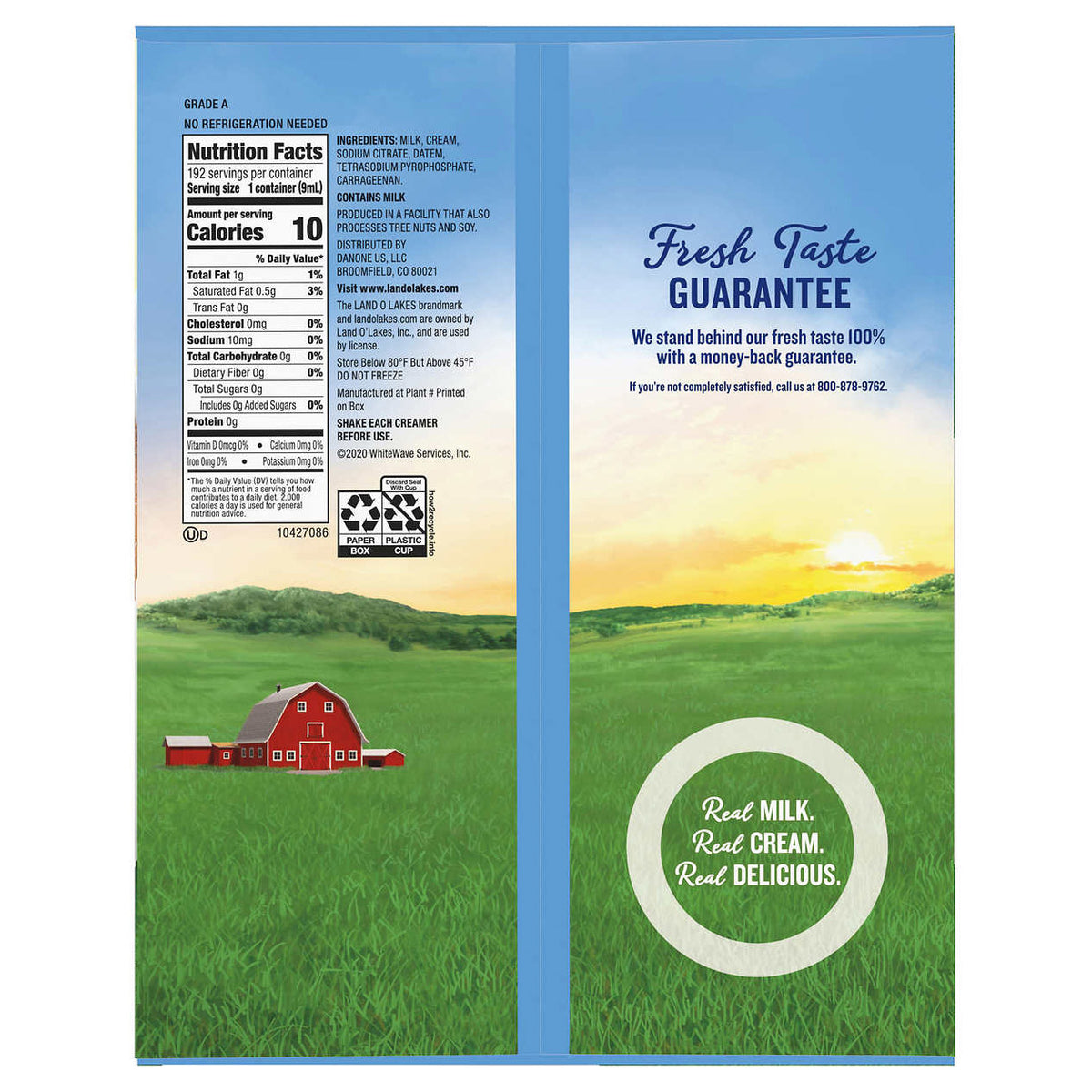 Land O Lake's Mini Moos Half & Half Liquid Creamer, 192-count