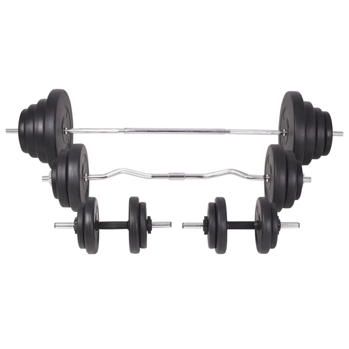 Htovila Workout Bench with Weight Rack, Barbell and Dumbbell Set 264.6 lb