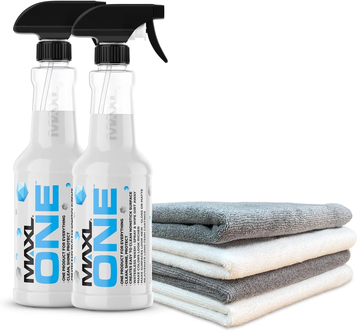 MAXLONE? 20oz Car Spray with Triphene?, Quick Spray & Wipe All Purpose Waterless Detailer, Better Than Any Car Detailing Kit - Clean, Shine, Protect Paint, Glass, Wheels, and Trim Without Pre-Washing
