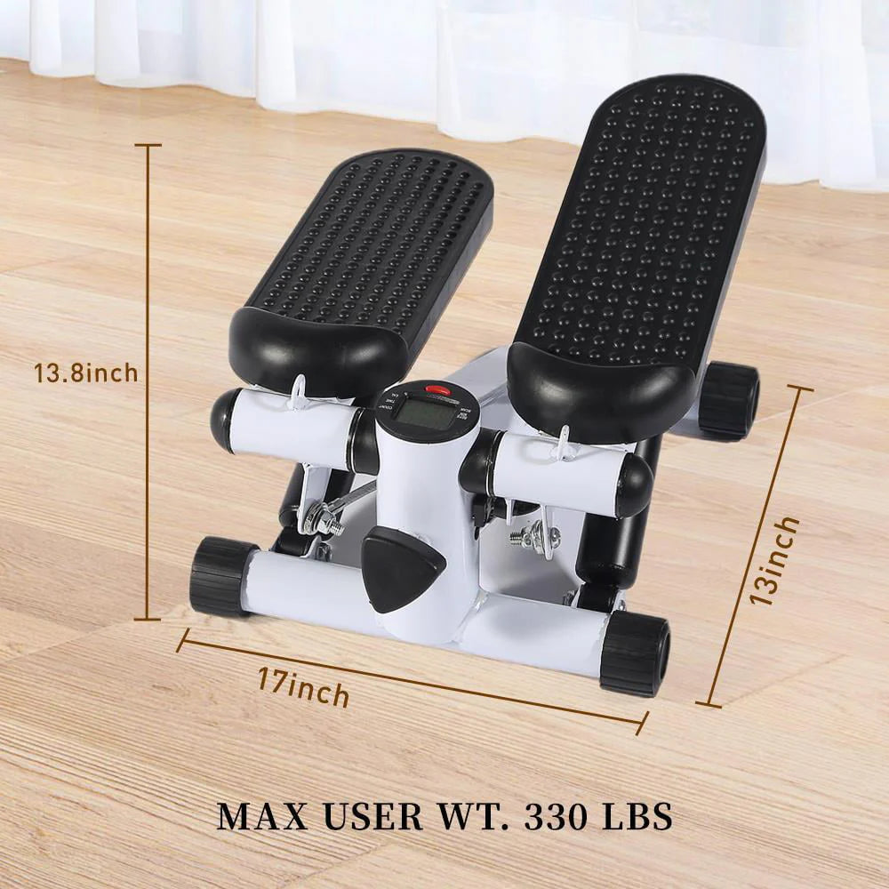 UBesGoo Mini Stepper with Resistance Band, Stair Stepping Fitness Exercise Home Workout Equipment for Full Body Workout