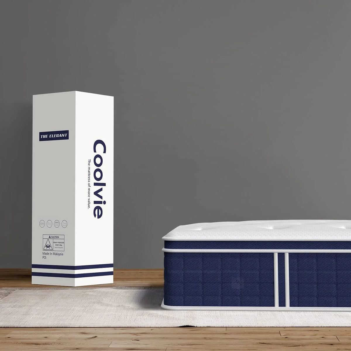 Full Size Mattress, 12 inch Hybrid Full Mattress in a Box, with 3 Layer Premium Foam and Pocket Springs, Medium Firm Feel