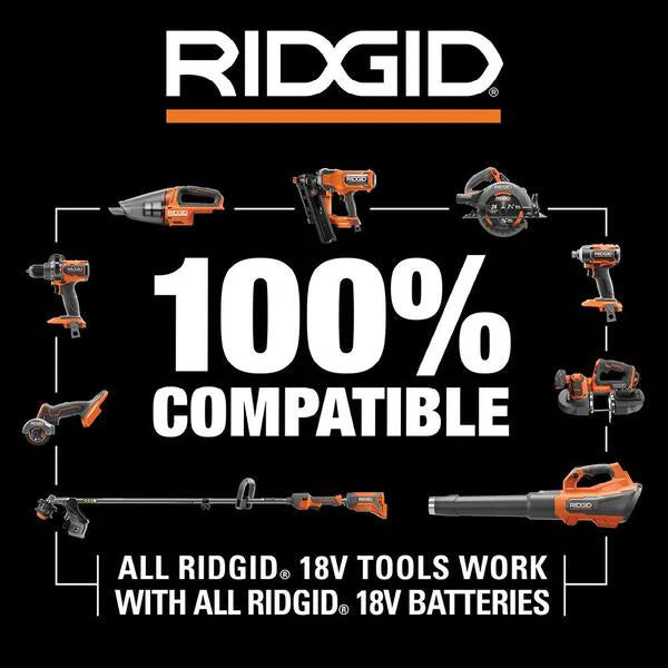 18V Cordless 8-Tool Combo Kit with (3) Batteries, Charger, and Bag with 18V Hand Vacuum
