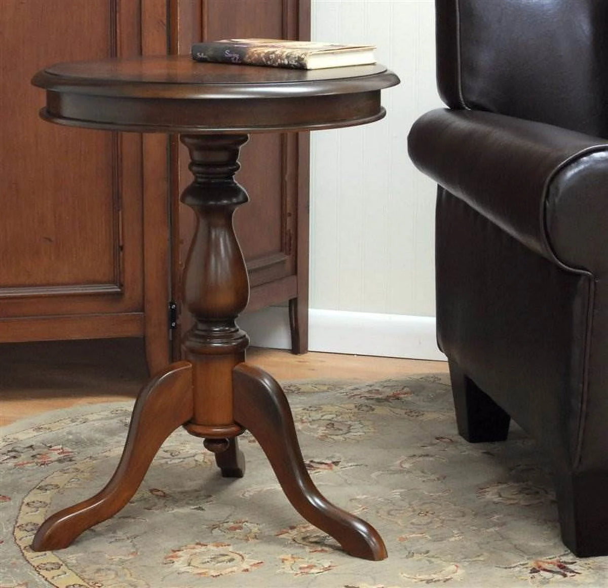 Side Table w Pedestal Base