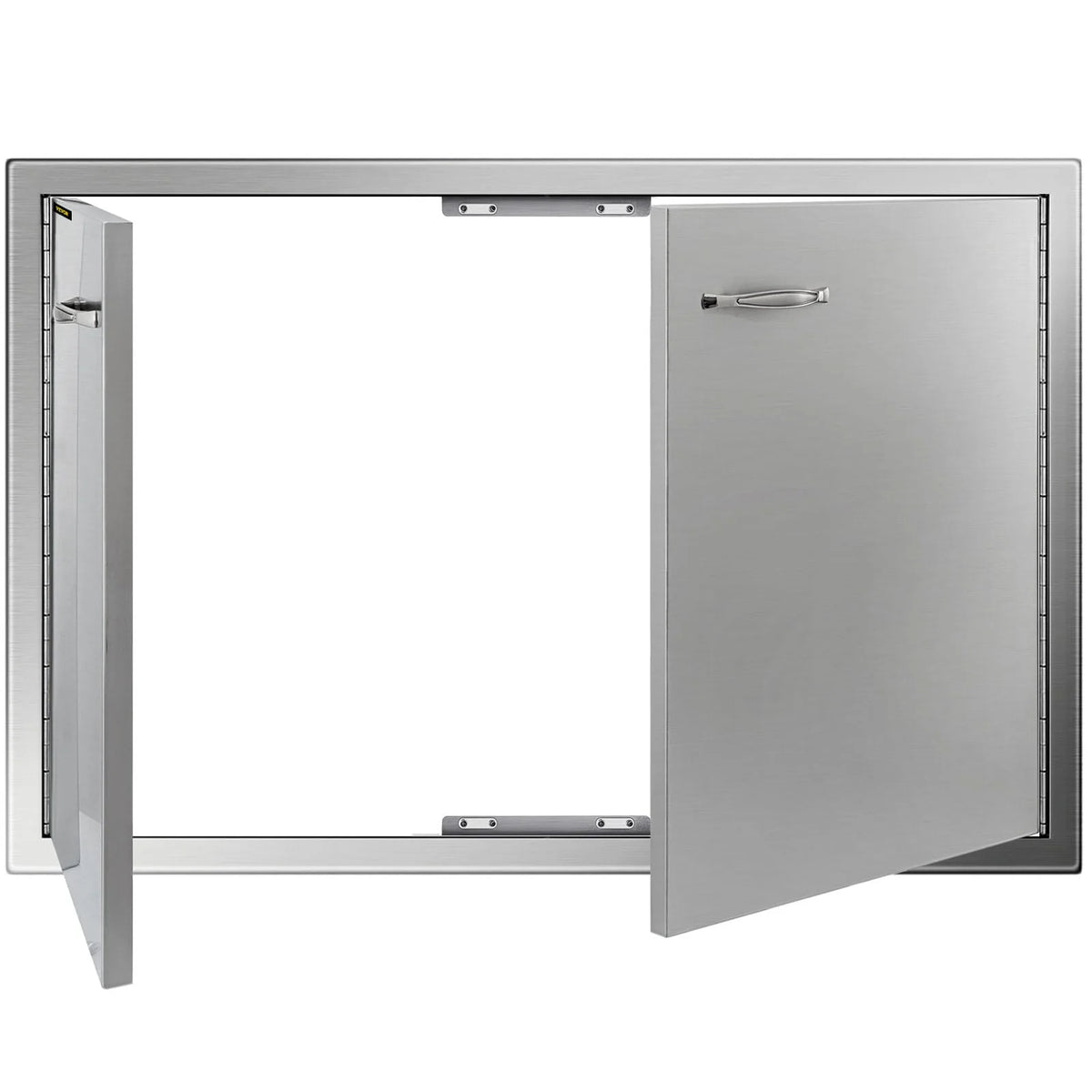 BBQ Access Door 33w x 22h inch, Double BBQ Door Stainless Steel, Outdoor Kitchen Doors for BBQ Island, Grilling Station, Outside Cabinet