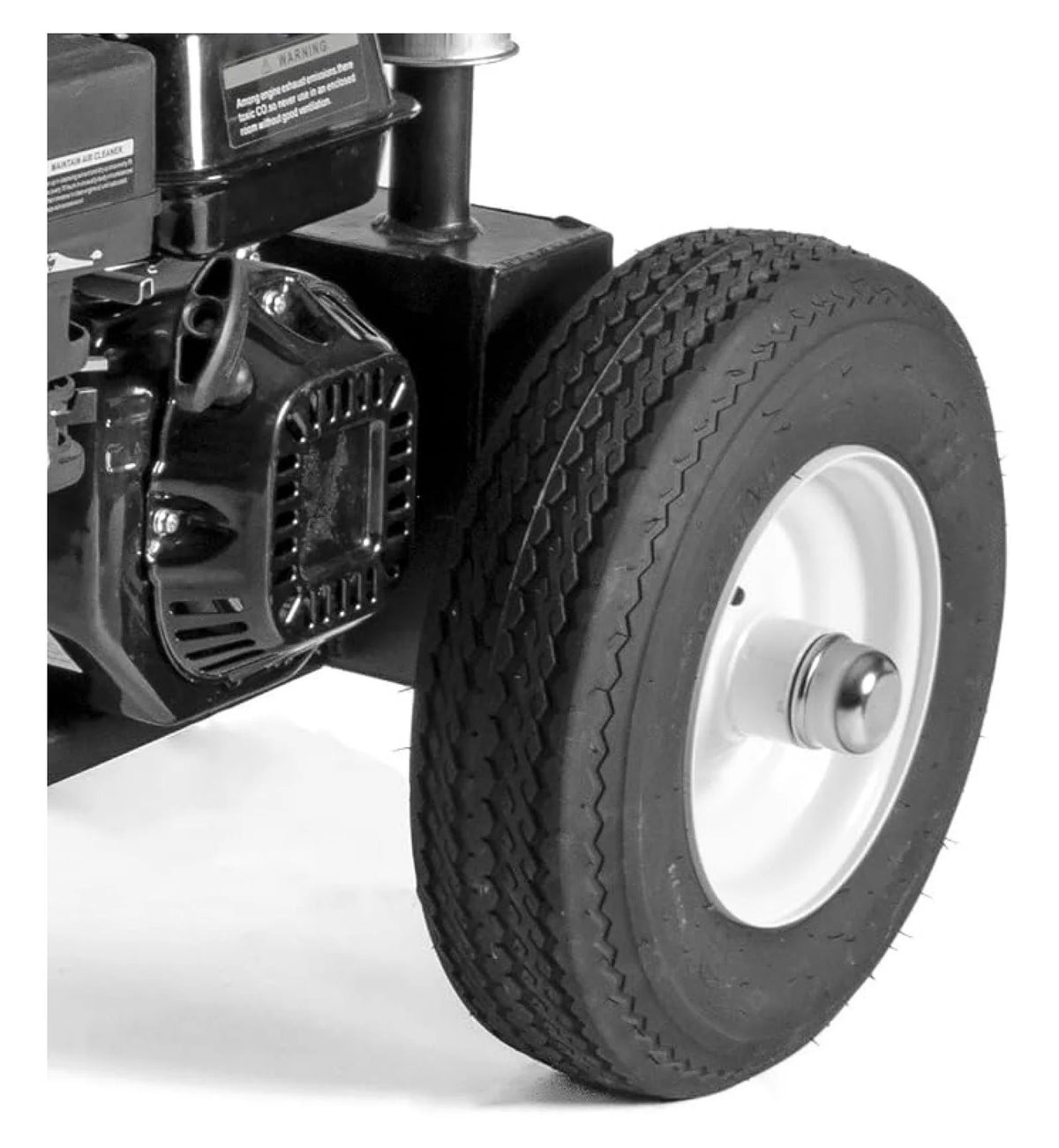 Log Splitter Wheel with Tire - 4.8x8" Replacement Wheel - 3/4" Bearing - for Log Splitters, Generators, Wagons & Carts - 390lb Capacity