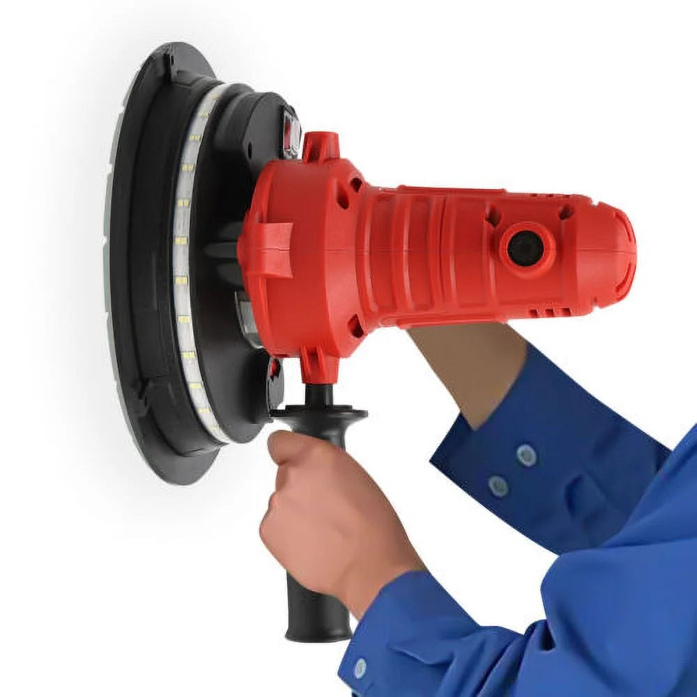 1200W Electric Drywall Sander Auto Vacuum & LED Variable Speed Dry Wall Sanding