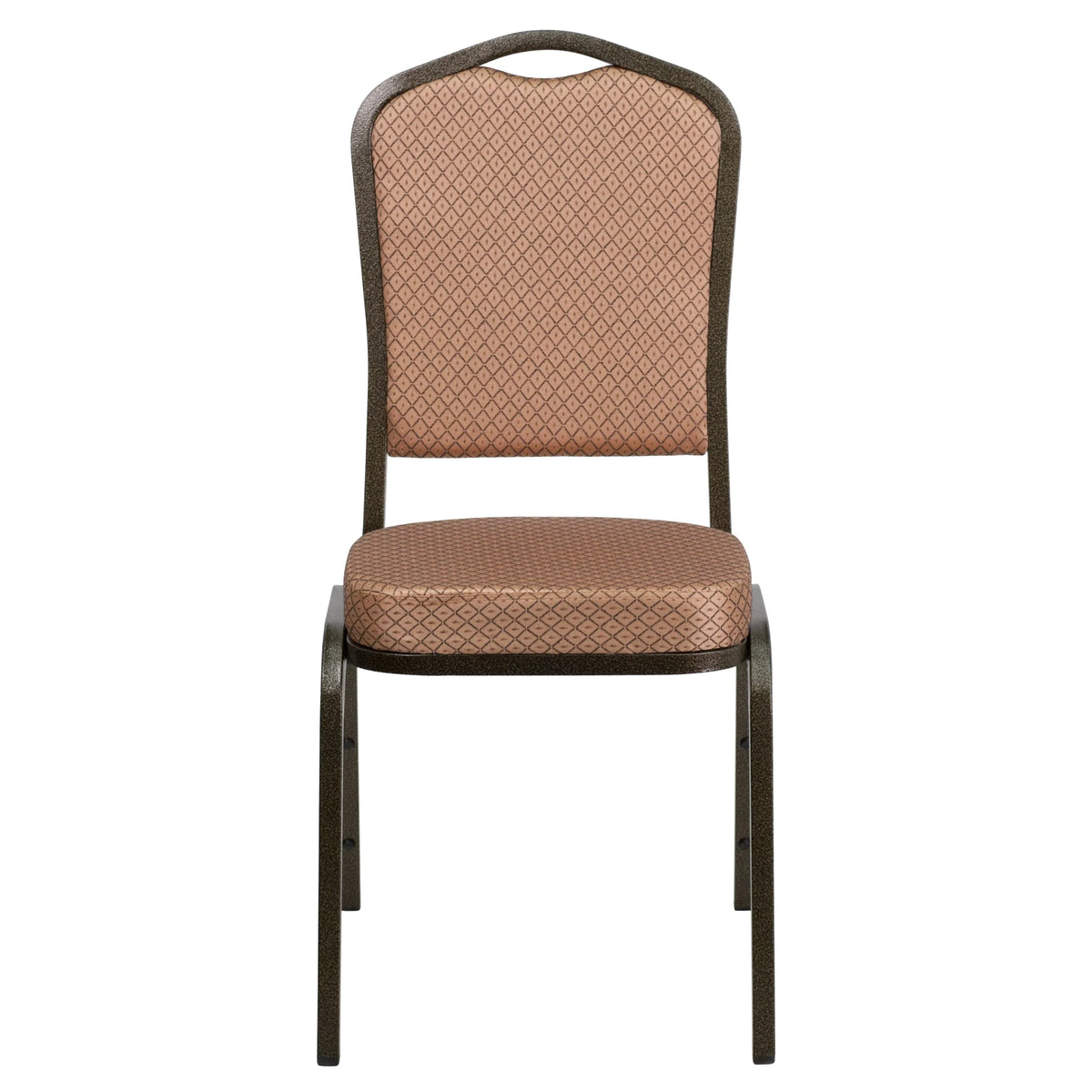 Emma + Oliver 4 Pack Crown Back Stacking Banquet Chair in Navy Vinyl - Silver Vein Frame