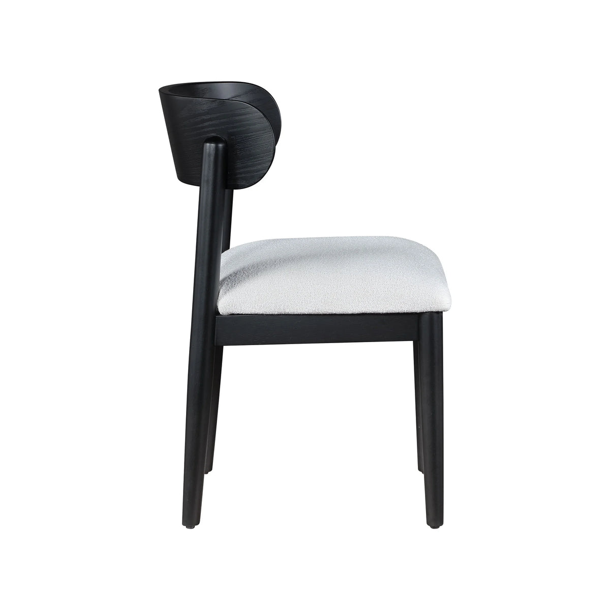 Beautiful Drew Dining Room Chair by Drew Barrymore, Rich Black Finish, 2 Pack