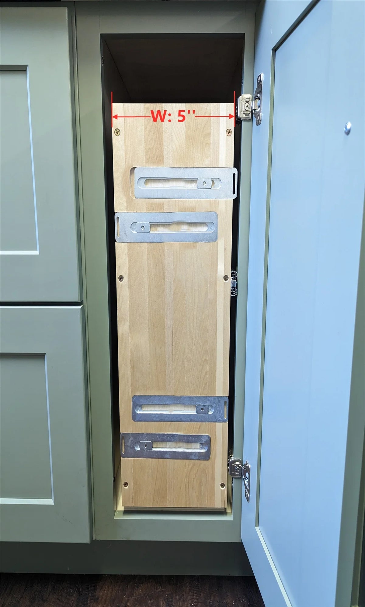 5'' Pull Out Kitchen Cabinet Storage Spice Rack Organizer