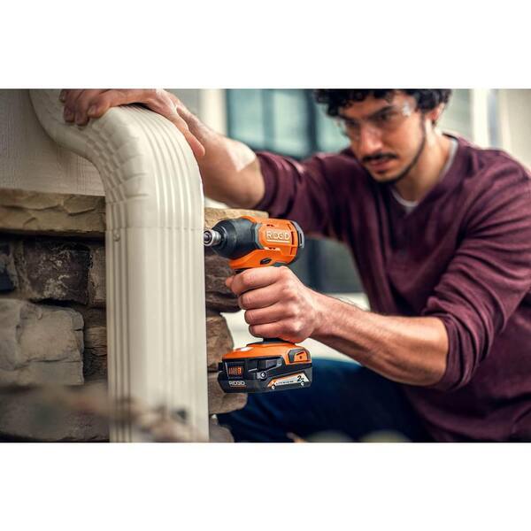 18V Cordless 8-Tool Combo Kit with (3) Batteries, Charger, and Bag with 18V Hand Vacuum