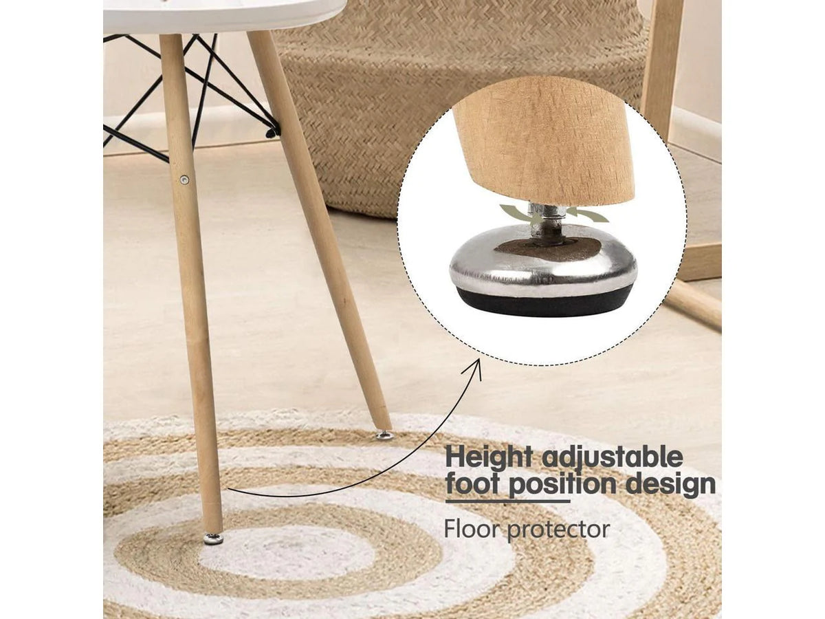 Lacoo Round Mid-Century Modern Dining Table