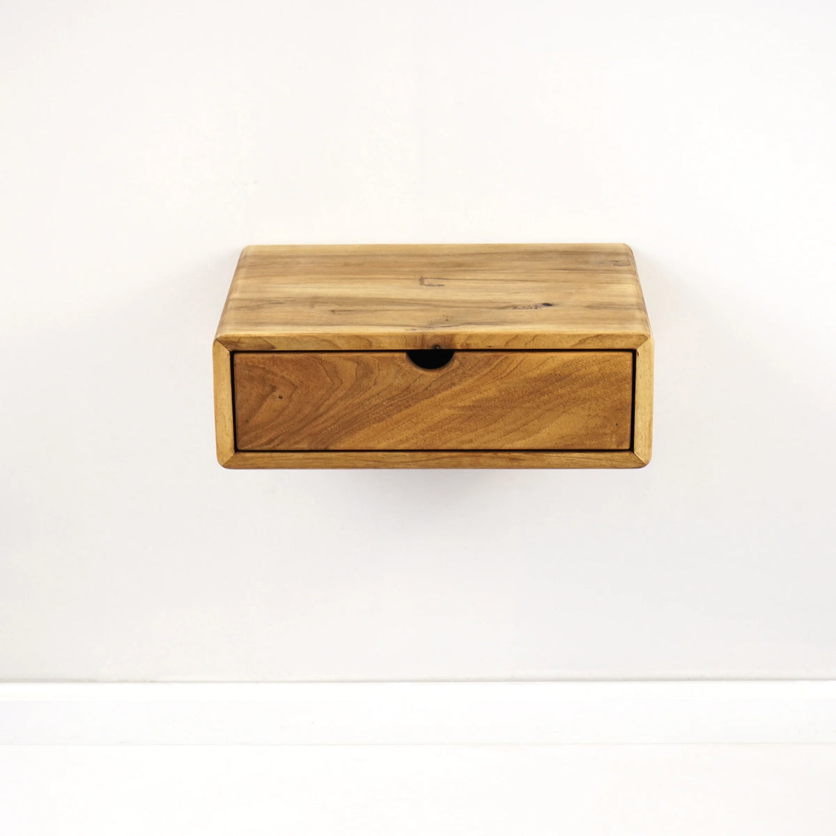 Ultimate Premium Products Floating Walnut Nightstand - Small