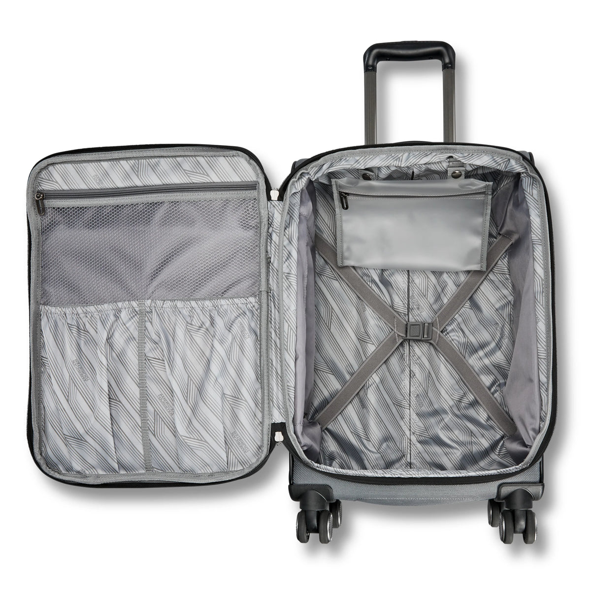 American Tourister Dash XLT Softside Carry On Luggage with Spinner Wheels Single Piece - Black