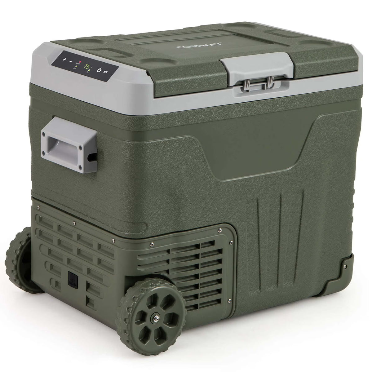 Costway 12 Volt Car Refrigerator 37 QT Portable Car Fridge with -4℉~68℉ Adjustable Range