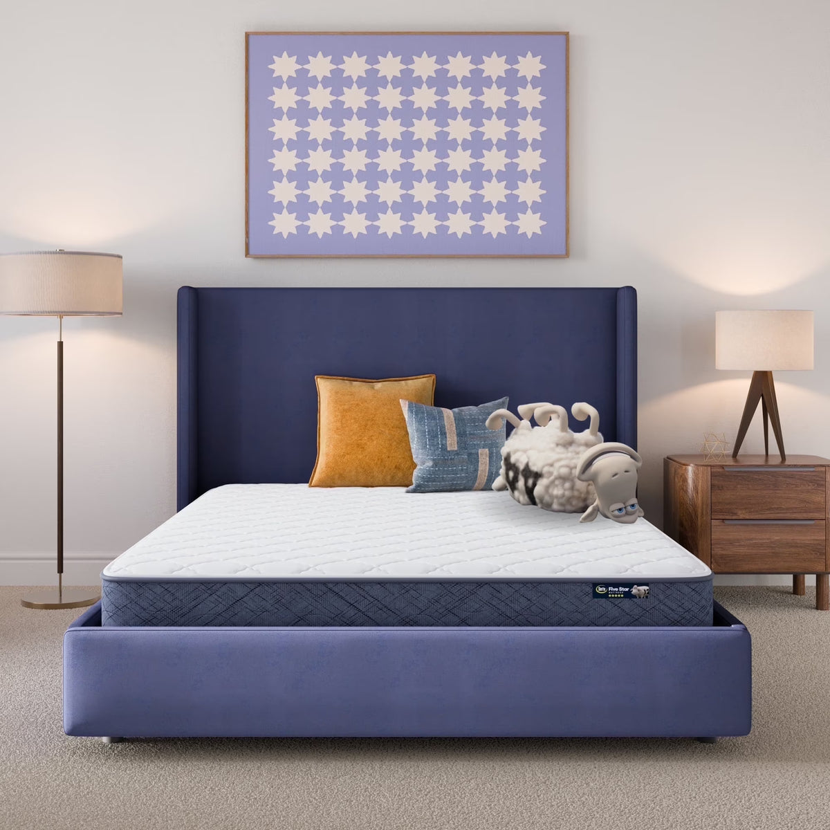 New! Serta Five Star Mattress 7" Sertapedic Firm Mattress in a Box -Twin