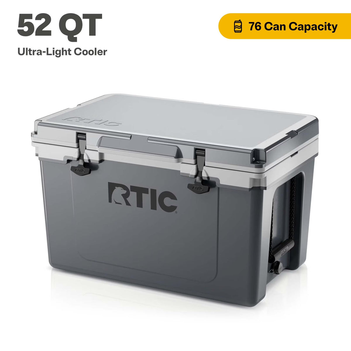 RTIC 52 QT Ultra-Light Hard-Sided Ice Chest Cooler, Fits 76 Cans, Trailblazer