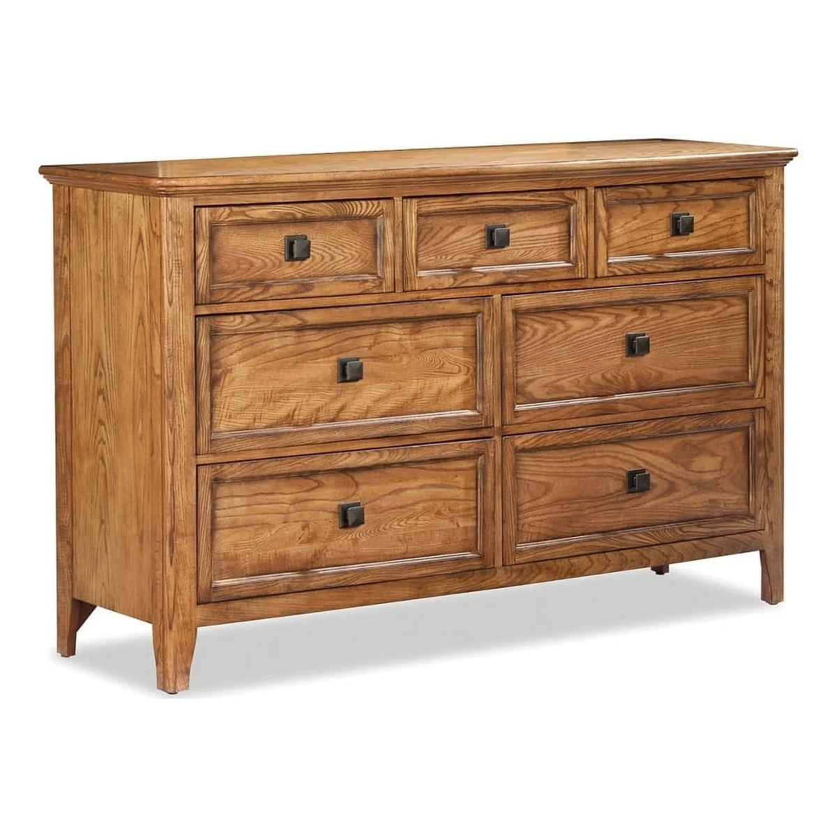 Intercon Furniture Alta Bedroom 7-Drawer Transitional Wood Dresser in Ash