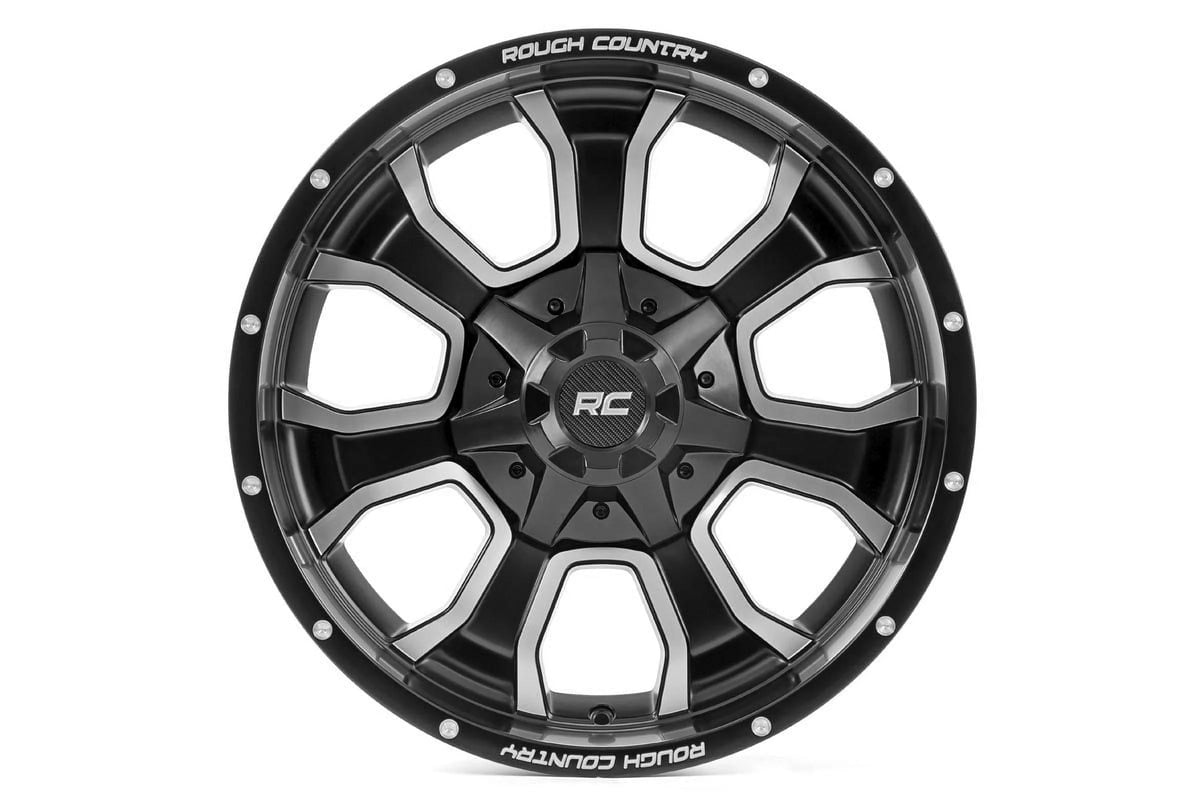 Rough Country 93 Series Matte Black Wheel