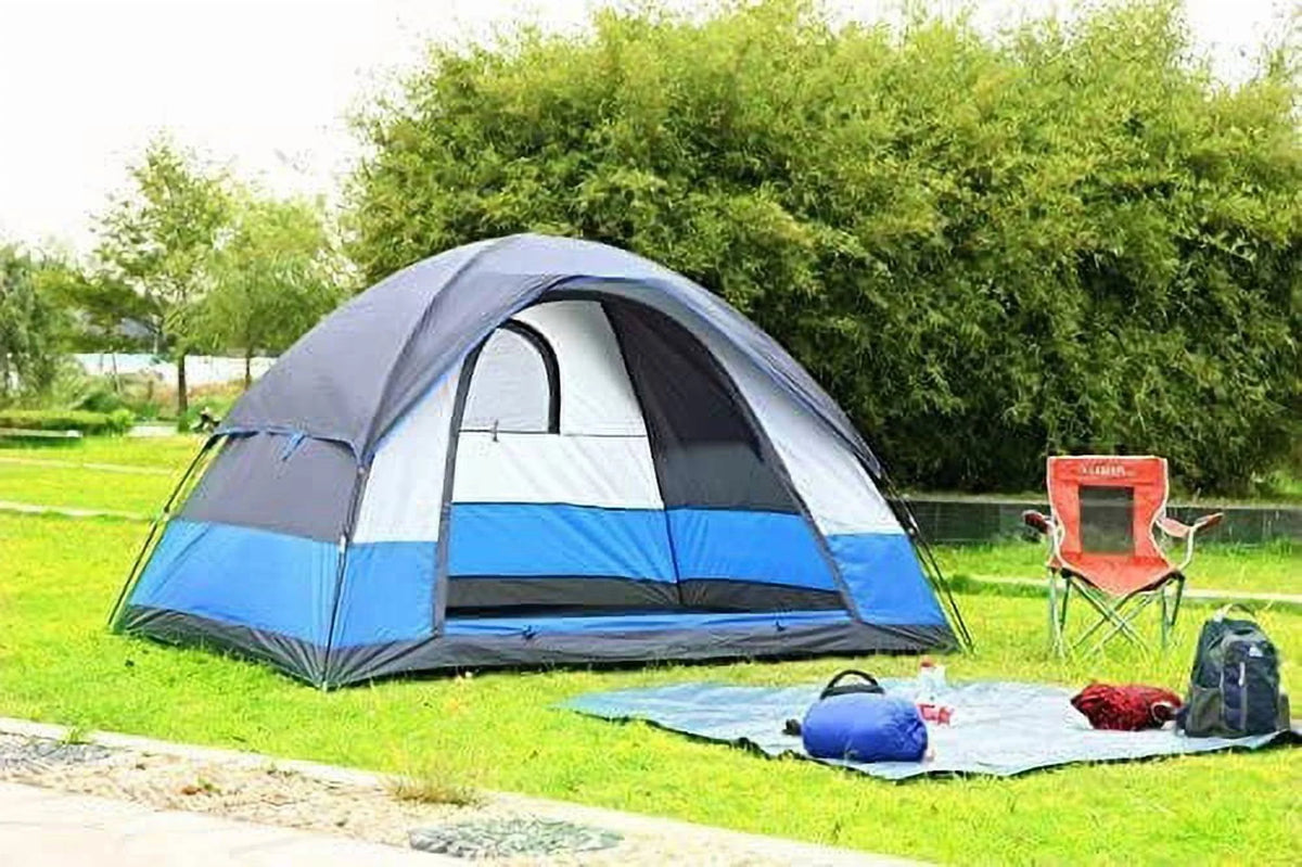 MaximalPower 5-Person Camping Tent for Family - Includes Easy to Set Up Stakes