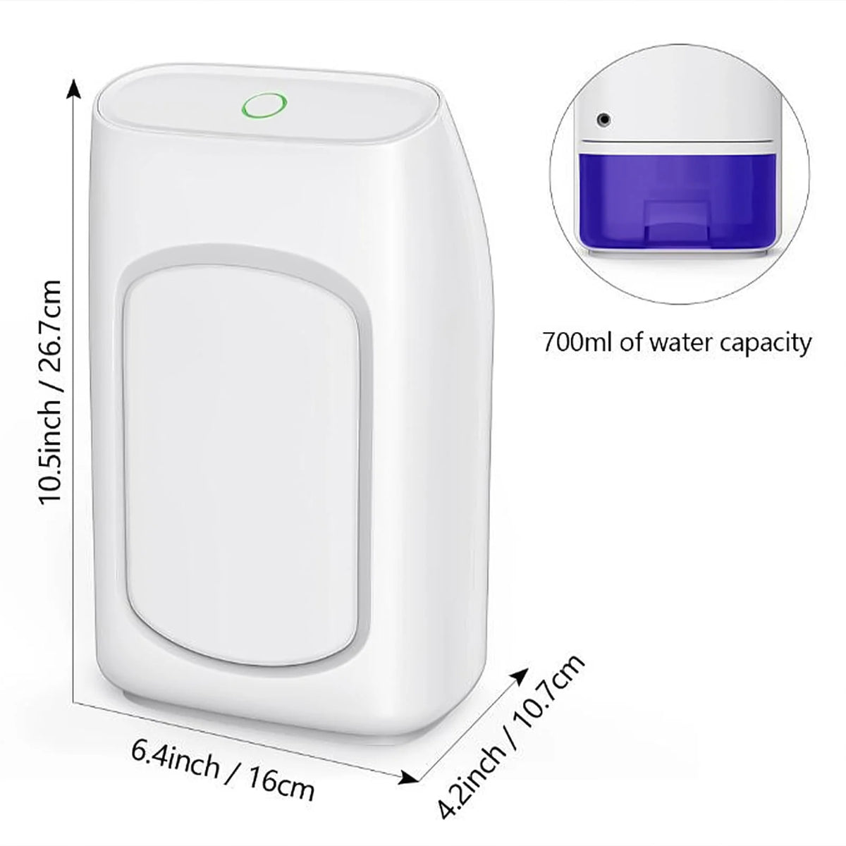 Kiplyki Dehumidifier For Home Ultra Quiet Auto Shutoff Dehumidifier For Closet Wardrobe Bedroom Kitchen Basement