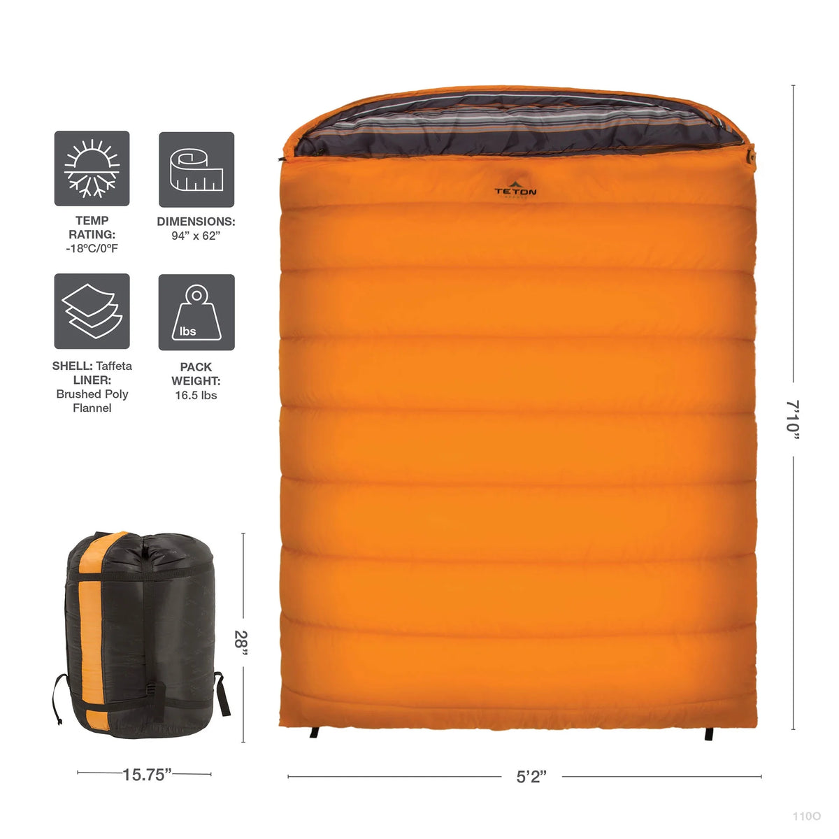 TETON Sports Mammoth 0F Sleeping Bag