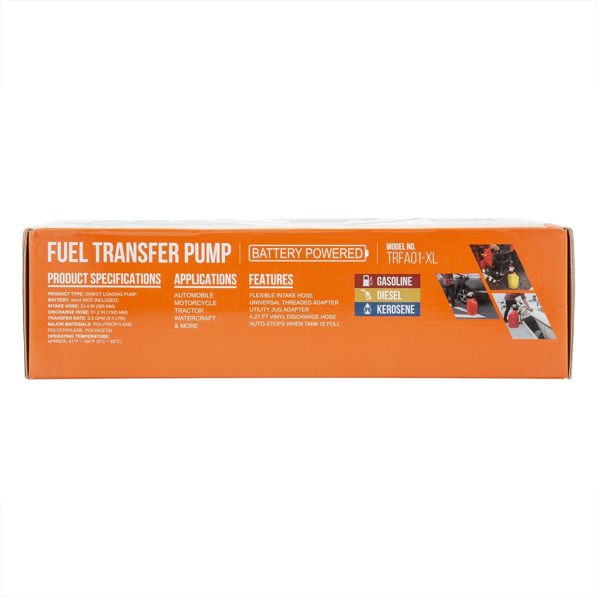 Tera Pump TRFA01-XL Utility Jug Battery Powered Fuel Transfer Pump (Pump Only)