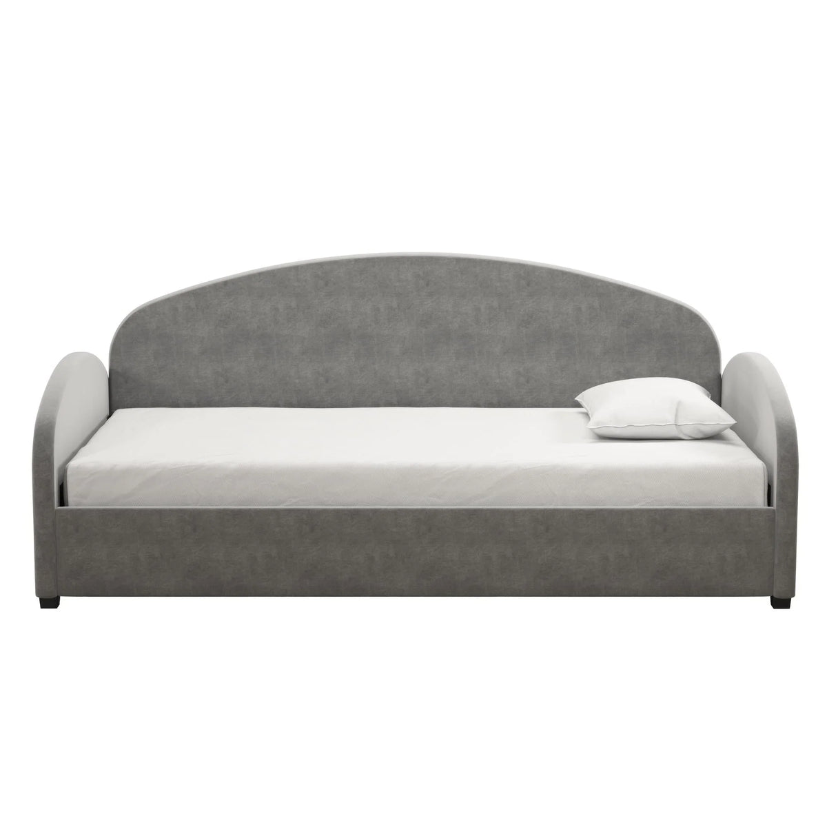 Mr. Kate Moon Upholstered Daybed Frame, Twin, Light Gray Velvet