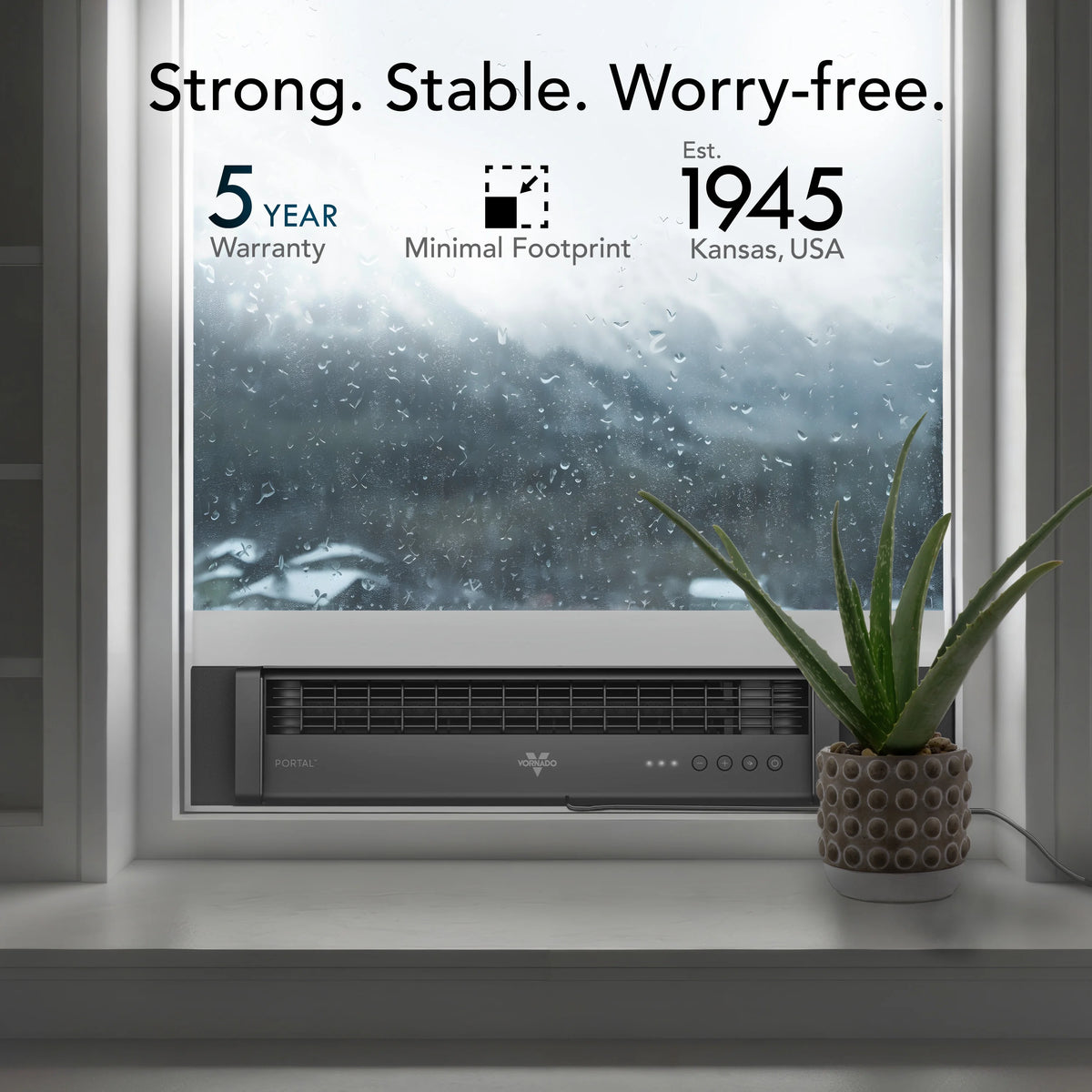 Vornado Portal? Window Fan with 3 Speeds, Reversible Exhaust Mode, Weather Resistant, for Kitchen, Bedroom, Home