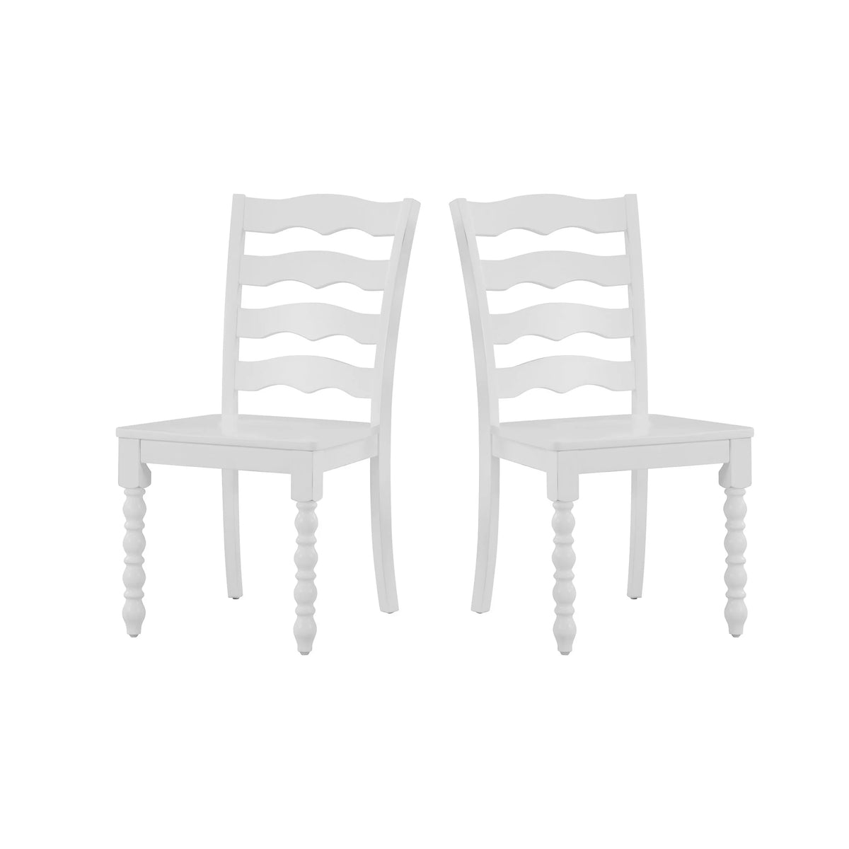 Pioneer Woman Harper Solid Wood Dining Chairs, 2 Pack, White