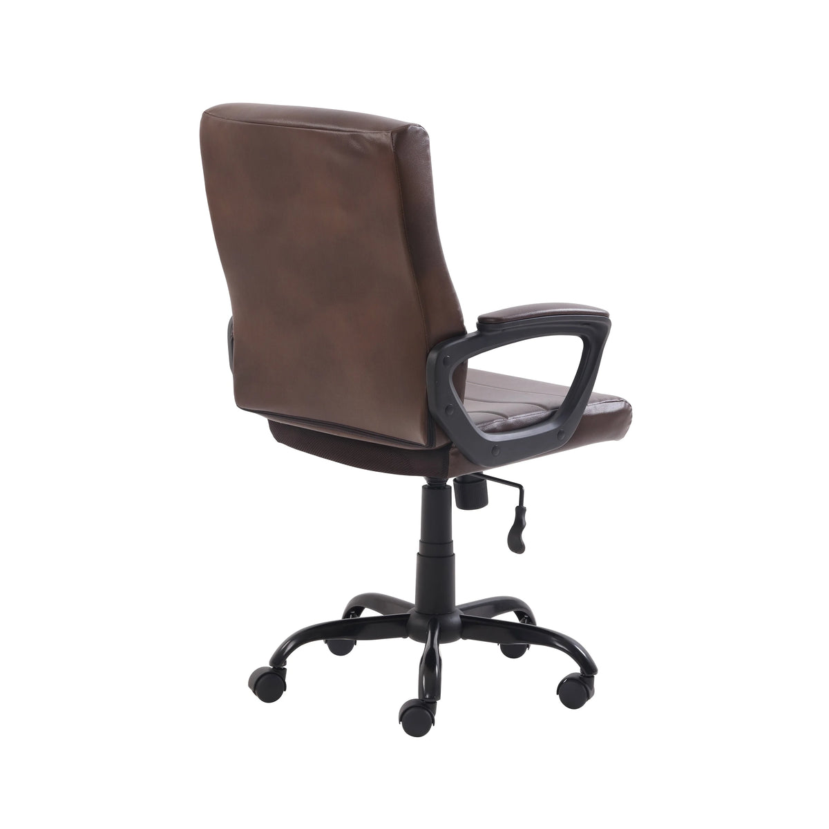 Mainstays Bonded Leather Mid-Back Manager's Office Chair, Gray, Adult