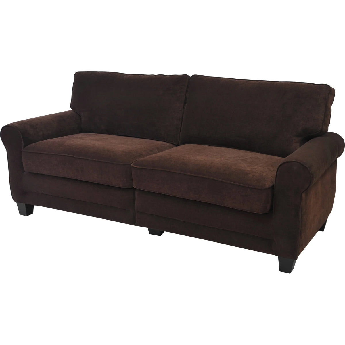 Serta RTA Copenhagen Collection 73" Vanity Fabric Sofa, Brown