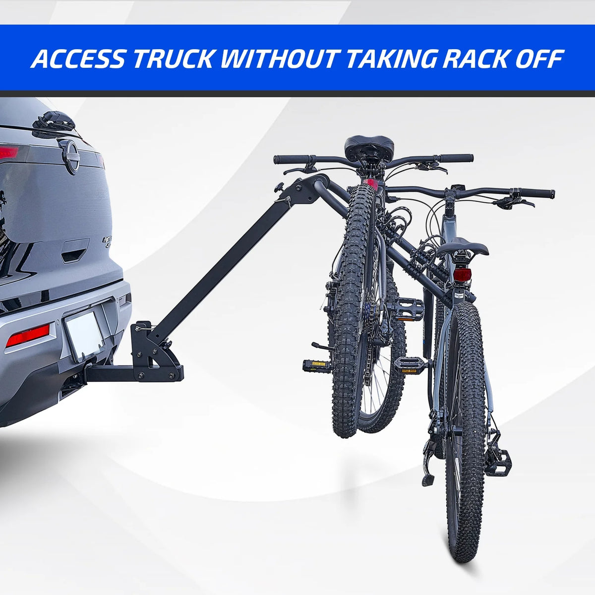 Ozark Trail 4-Bicycle Hitch Mounted Steel Bike Rack, Carry up to 132lbs,Foldable Design
