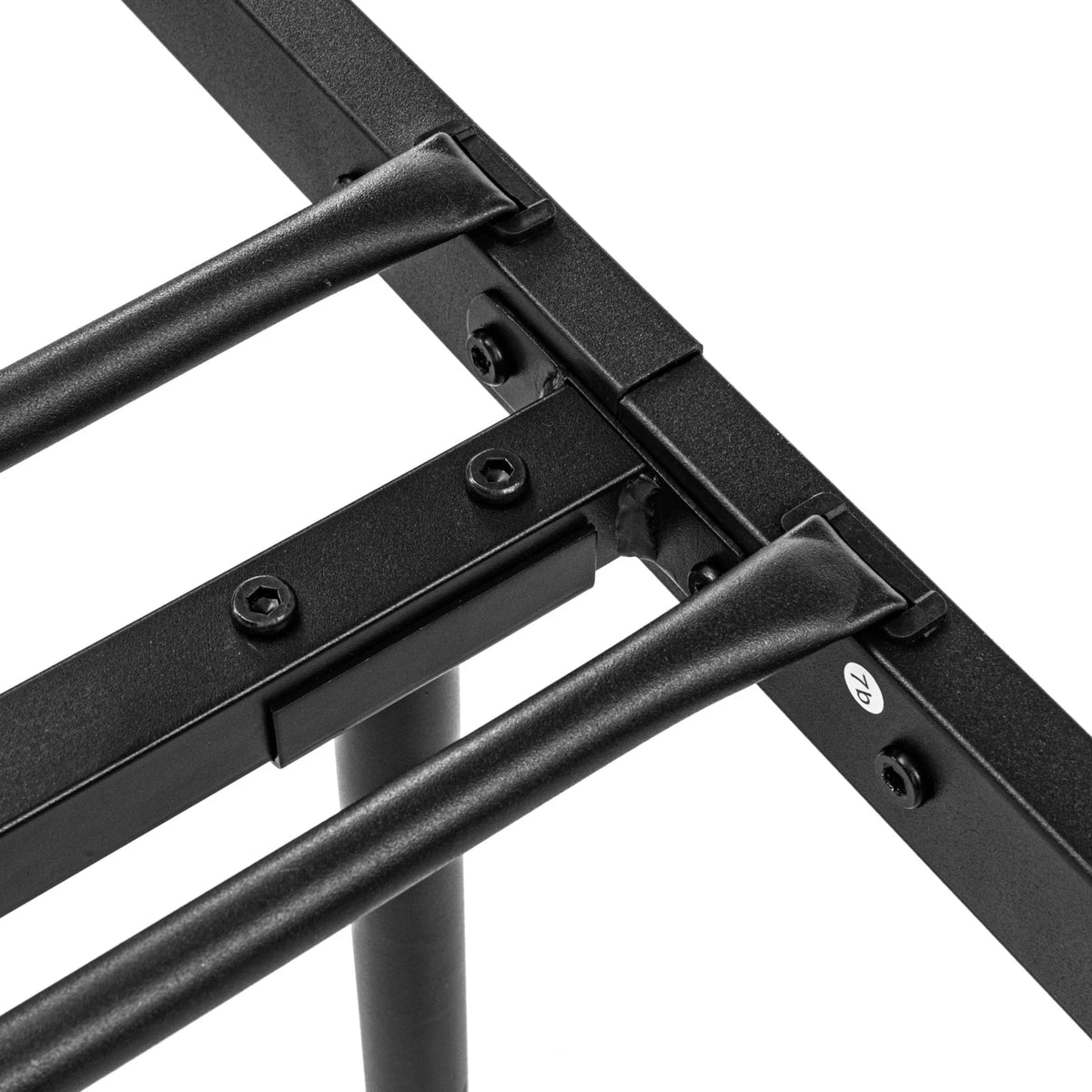 Lusimo Twin Bed Frame with Headboard Black 12 inch Metal Platform Bed Frame No Box Spring Needed Twin Size Easy Assembly