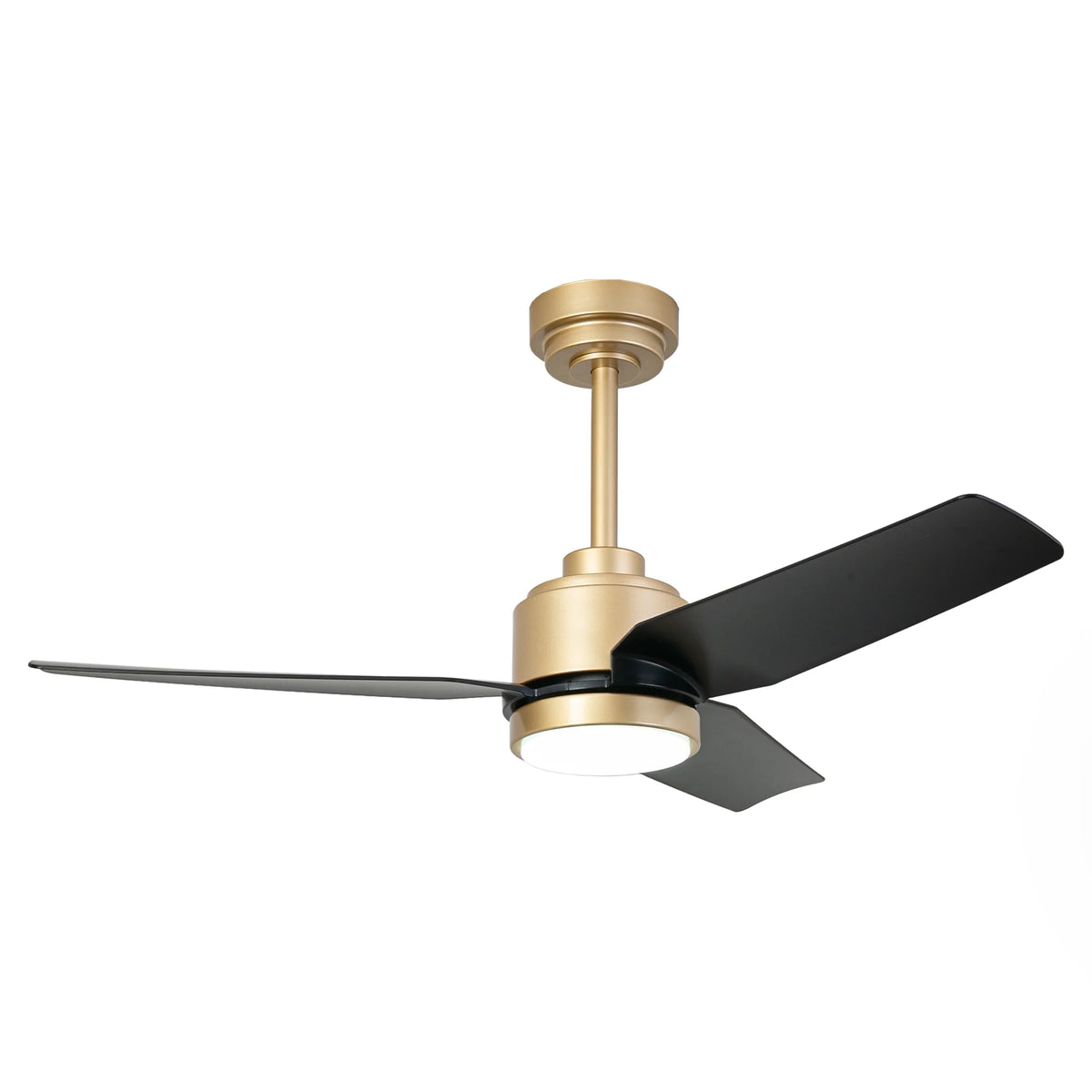 42" Modern Gold Dimmable Ceiling Fan DC Motor Indoor 3-blade LED Ceiling Fan with Remote