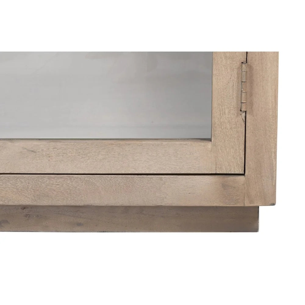 Argyle Bookcase in Modern Light Ash Ivory Finish on Reclaimed Solid Wood