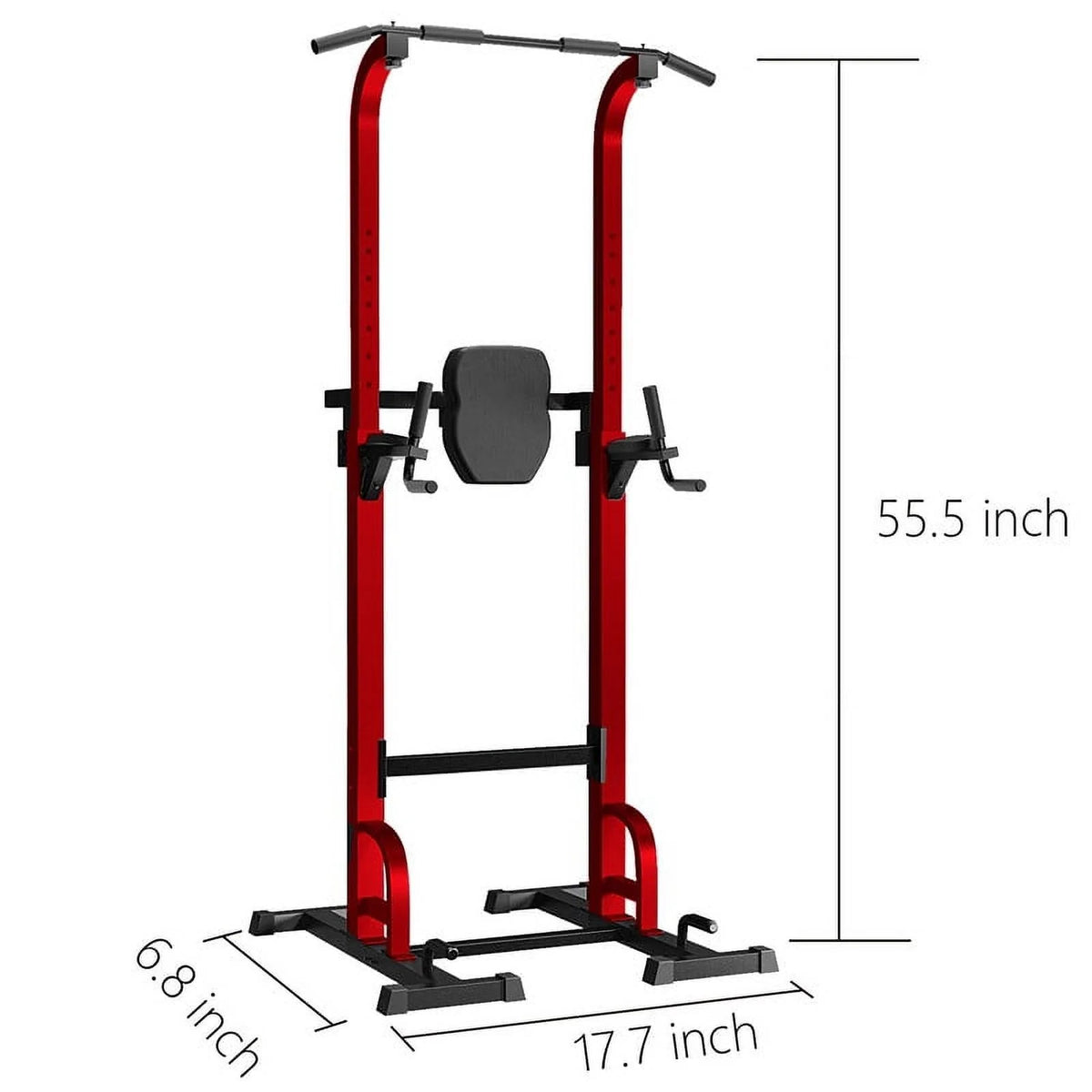 Pull Up Bar for Home Adjustable Height Multifunctional Home Strength Training Fitness Exercise Equipment, Simple Installation, Durable Home Fitness Equipment,Red