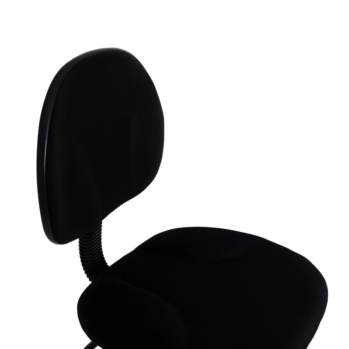 Emma  Oliver Black Fabric Drafting Chair (Cylinders: 22.5"-27"H, 26"-30.5"H)
