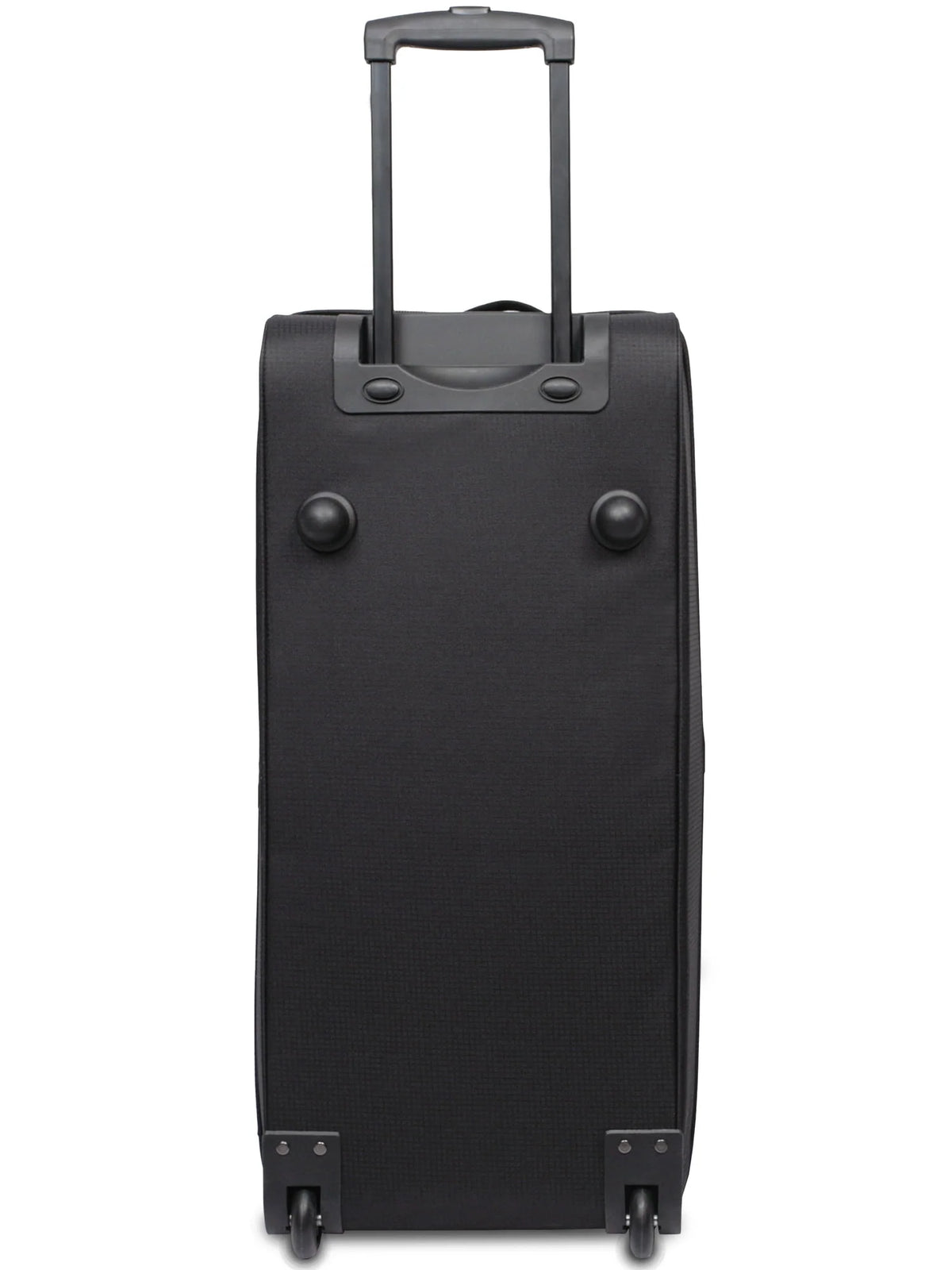Protege Rolling Drop-Bottom Duffel Bag for Travel, 30 in, Black and Grey