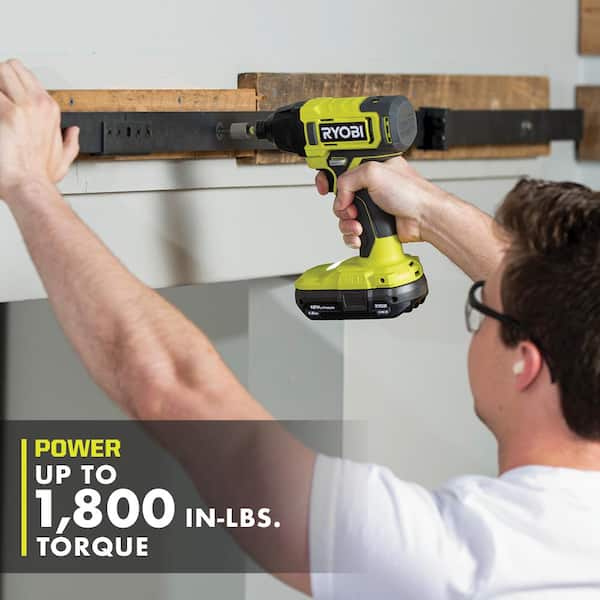 ONE+ 18V Cordless 1/4 in. Impact Driver Kit with (2) 1.5 Ah Batteries and Charger