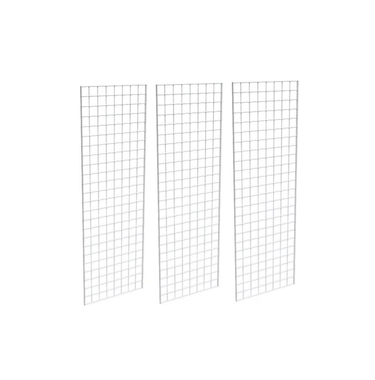 2' X 6' Gridwall Panels - 3 Pcs Box - Grid Wall Display White