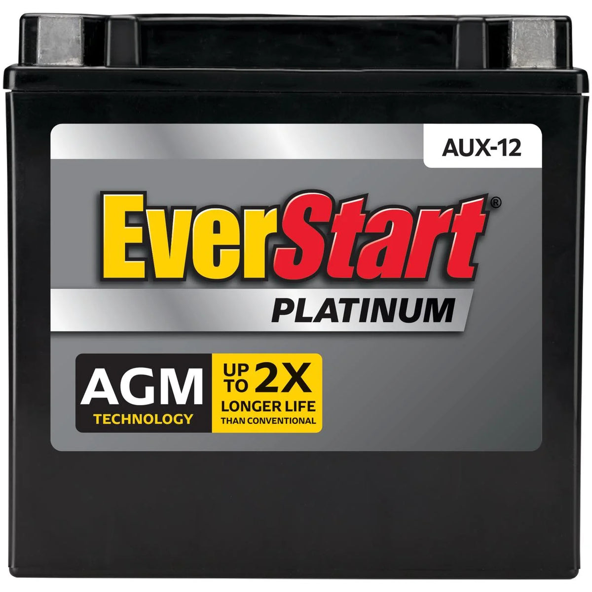 EverStart Platinum BOXED AGM Battery, Group Size AUX 12 Volt, 180 CCA