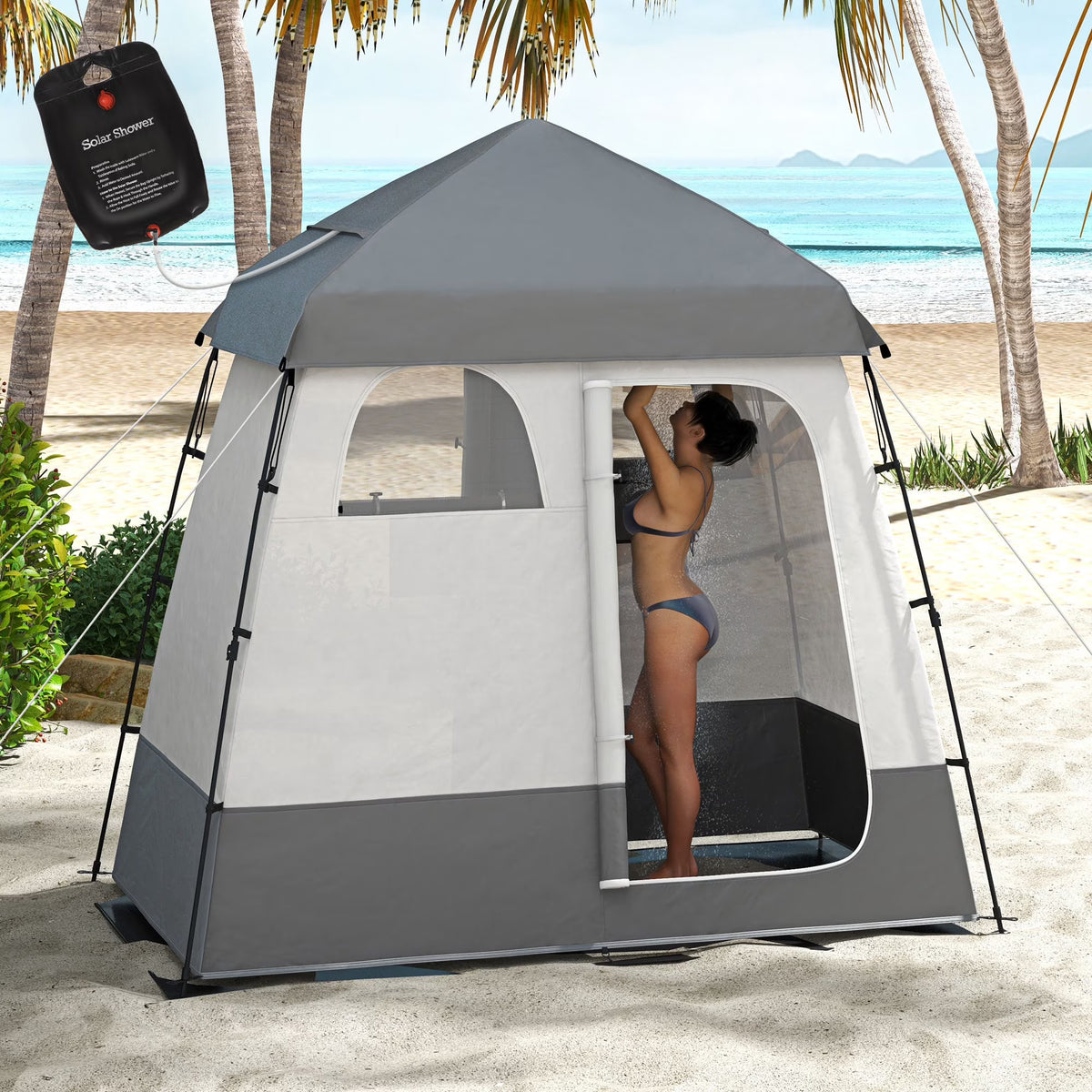 Pop Up Shower Tent  ( Amazon Shipping)（Prohibited by WalMart）