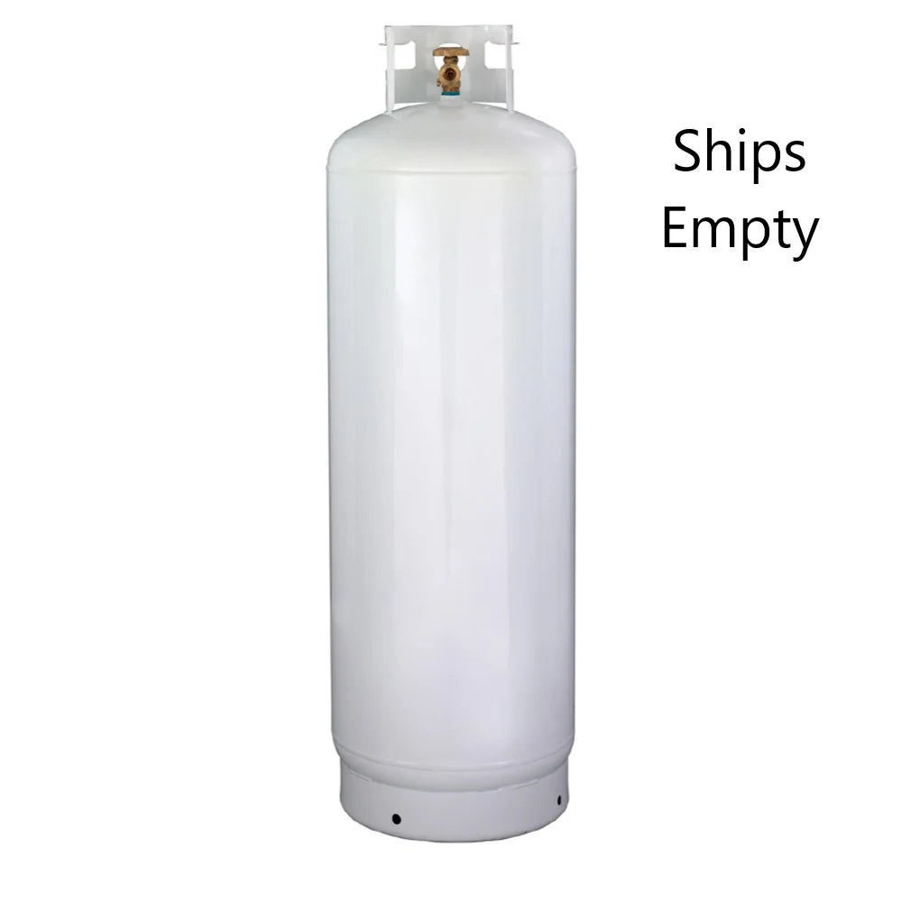 New 100 lb Steel Propane Tank with POL Valve - Ships Empty