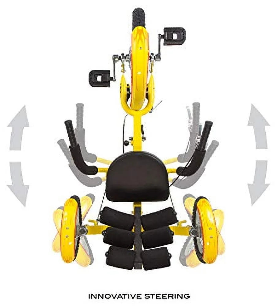 Mobo Mobito: The Ultimate 3-Wheeled Cruiser, Youth - Yellow Unisex