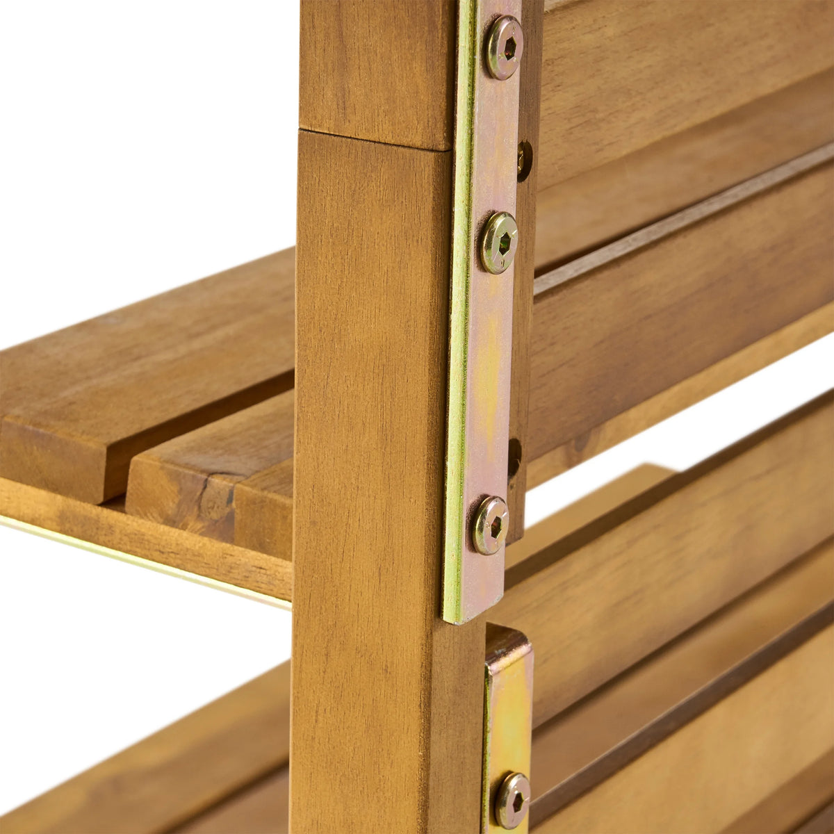 Priscilla Indoor Wooden Hall Tree, Teak Finish