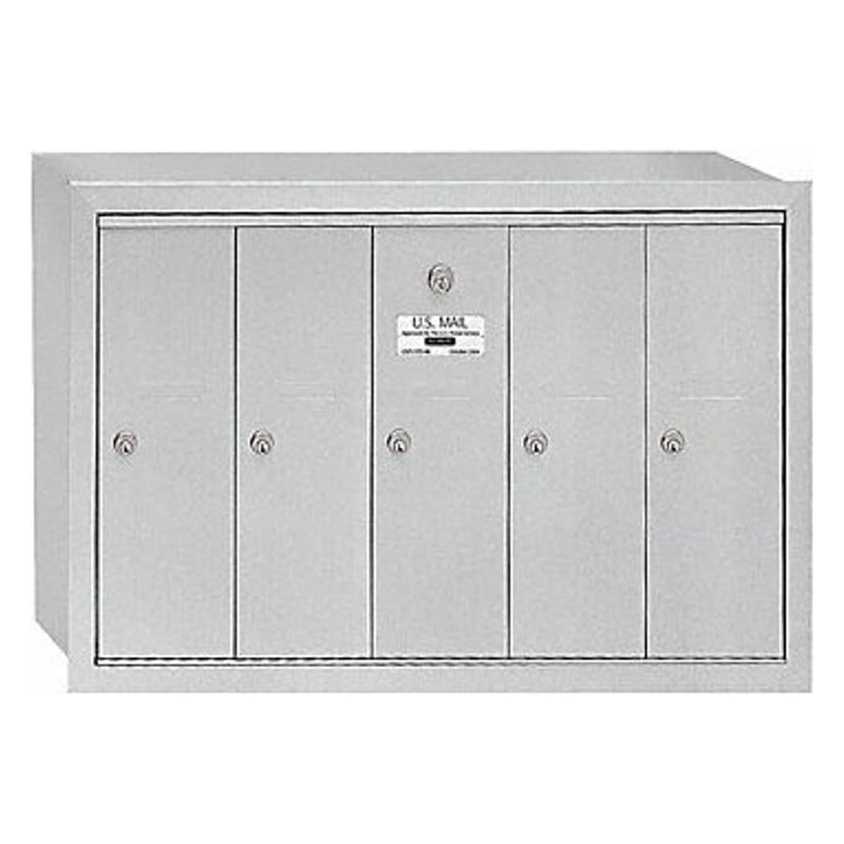 Salsbury Industries Vertical Mailbox,7 Doors,Alum 3507ASU