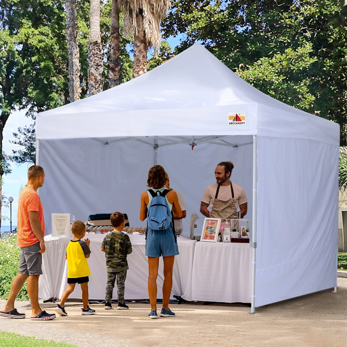 ABCCANOPY Commercial Instant Shade Metal Pop-Up Canopy - 10ftx10ft Grey