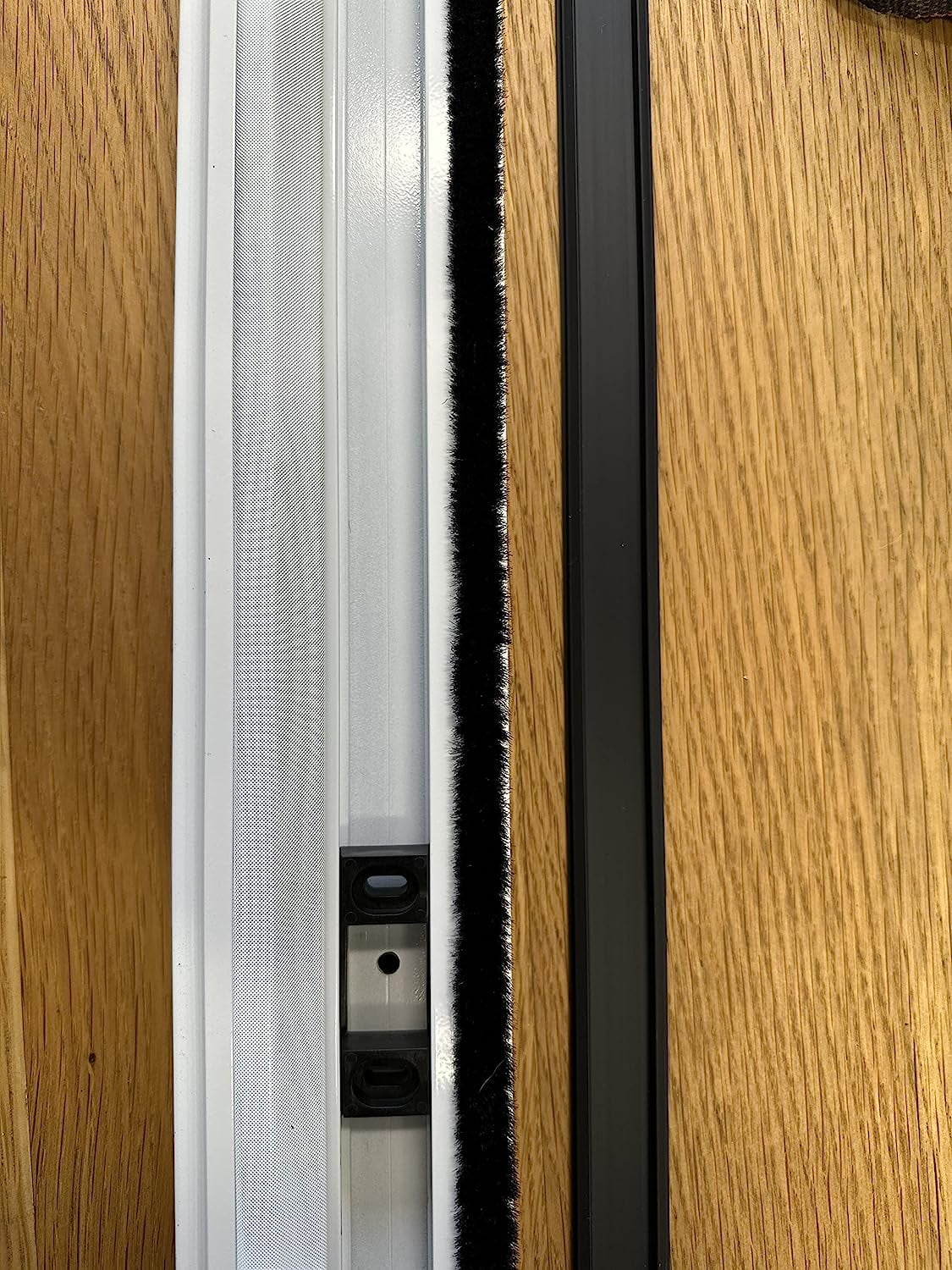 Life Products! T-Astragal Aluminum 80 in Weather Stripping 80x5/8x1-3/4 in Inswing Doors Black