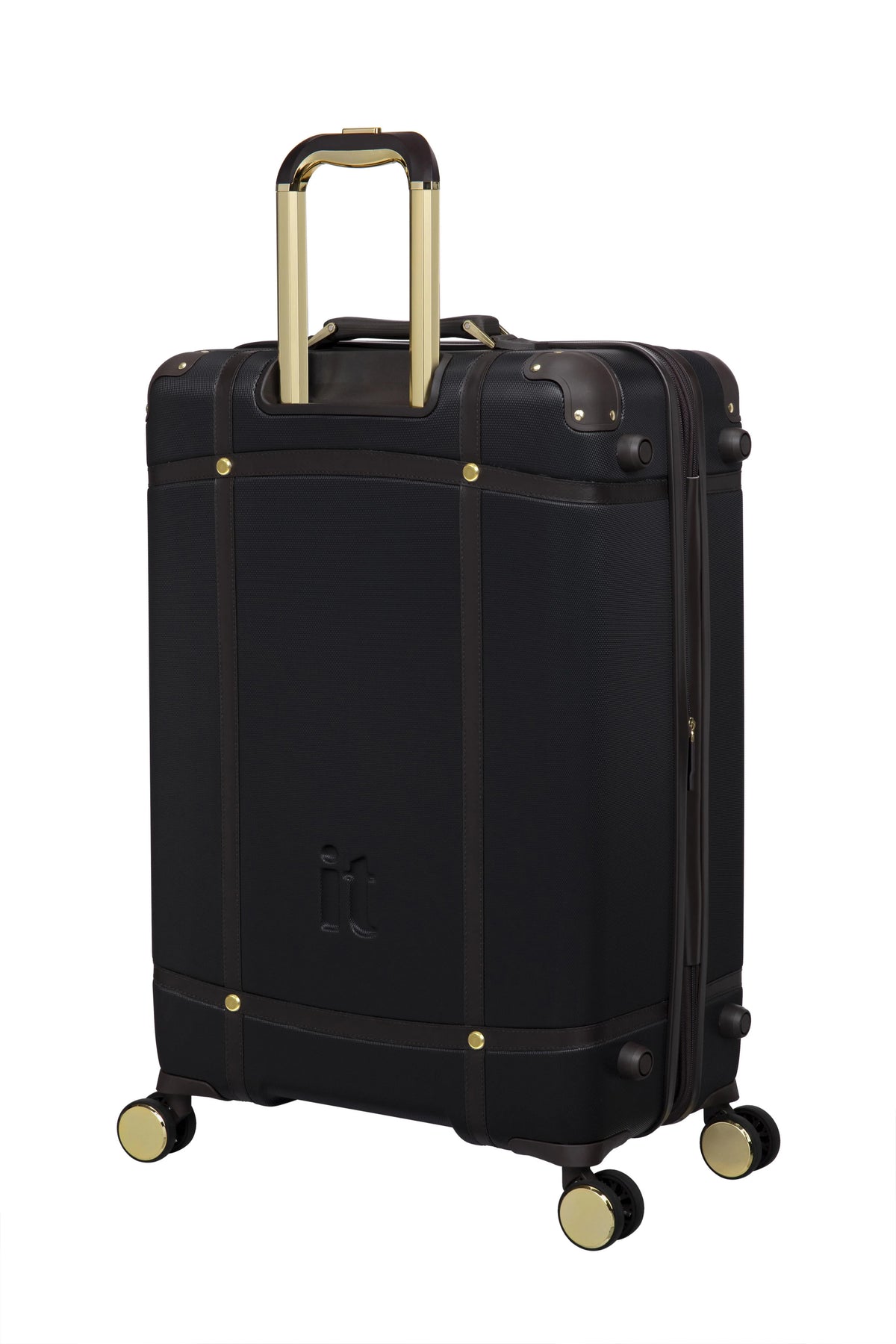 it luggage Superiority 28" Hardside Checked 8 Wheel Expandable Spinner, Black
