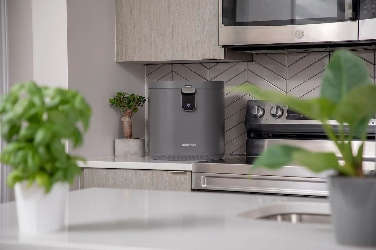 FoodCycler Eco 5 Odorless Indoor Compost Electric Food Waste Disposer 5L, Gray